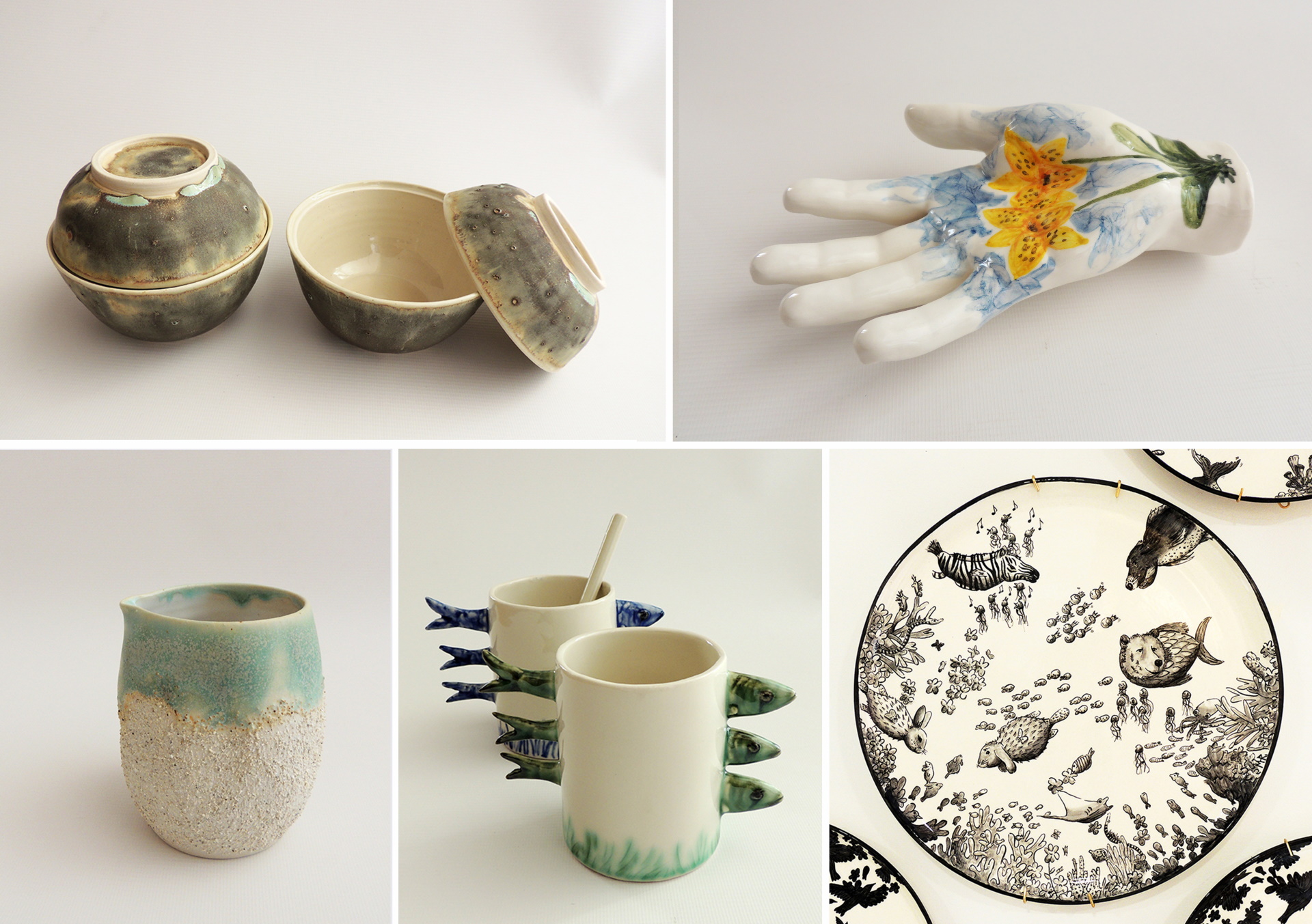 Maria’s light-filled workshop in Malaga is perfect for her marine ceramics