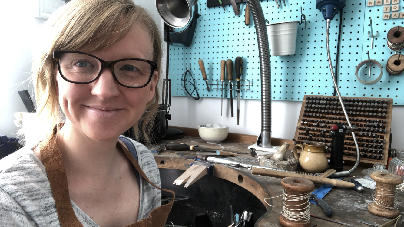 Artisan jeweller Laura Vernon juggles workshop life and motherhood