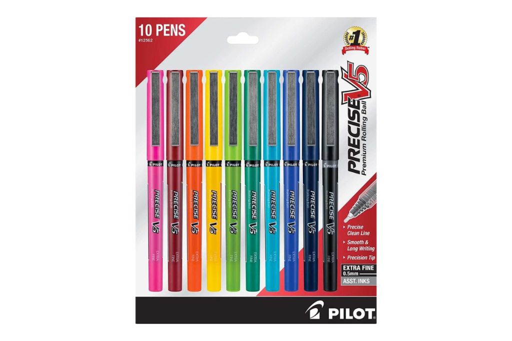 PILOT Precise V5 Stick Liquid Ink Rolling Ball Stick Pens