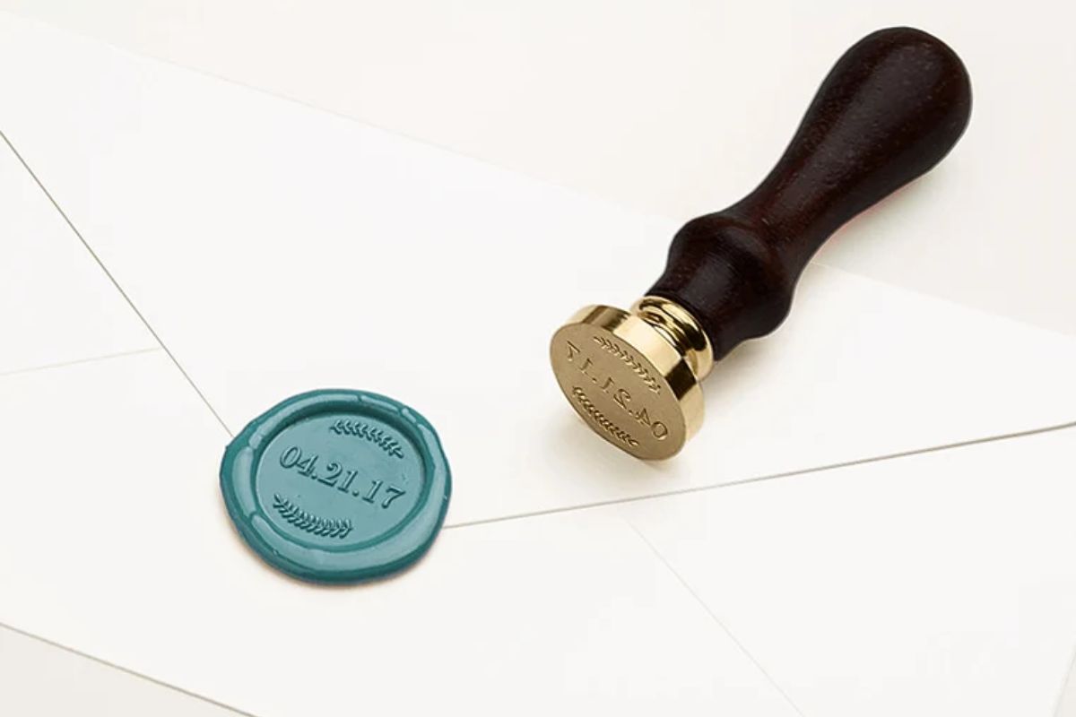 Save the Date Wax Stamp by Heirloom Seals