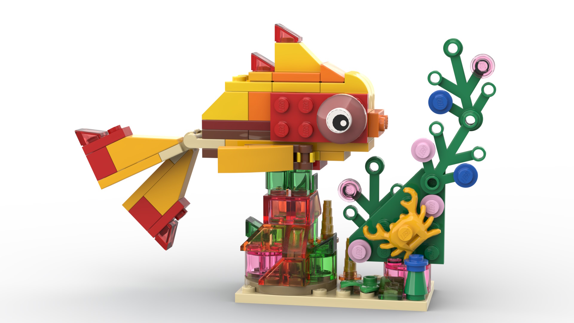Colorful fish Lego MOC Lenarex