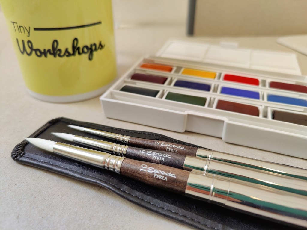 Escoda brushes watercolors 2